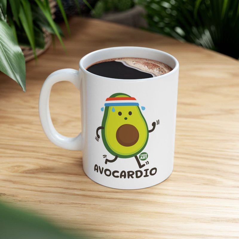 Load image into Gallery viewer, Funny Avocardio Avocado with Sweatband Mug
