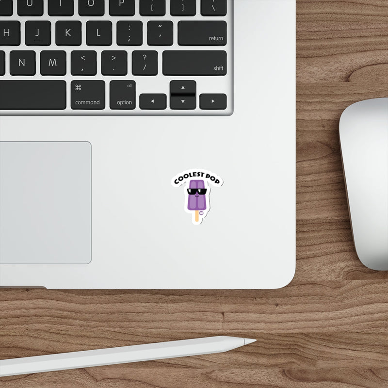 Load image into Gallery viewer, Coolest Dog Sticker on a Laptop Keyboard Sticker
