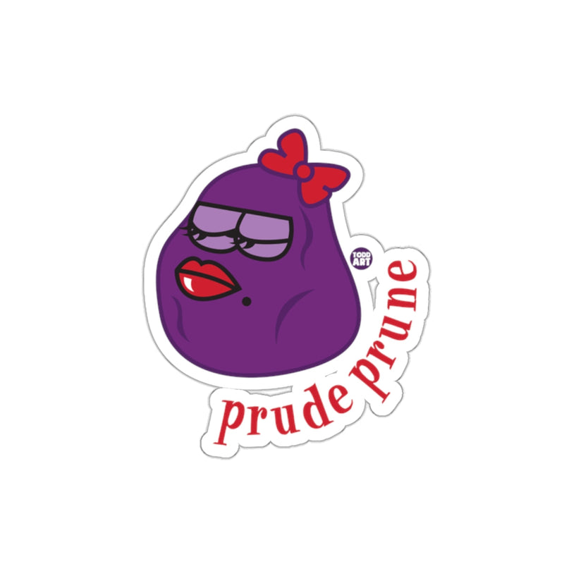 Load image into Gallery viewer, Prude Prune Custom Sticker Funny Cartoon Graphic Sticker
