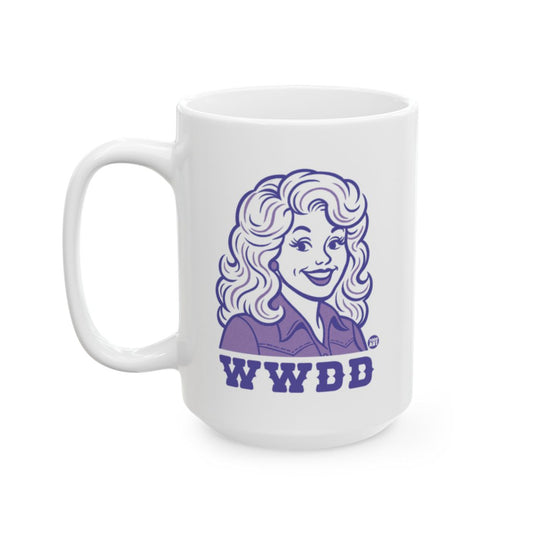 Fun Cartoon Character WWDD Mug for Enjoyable Sips