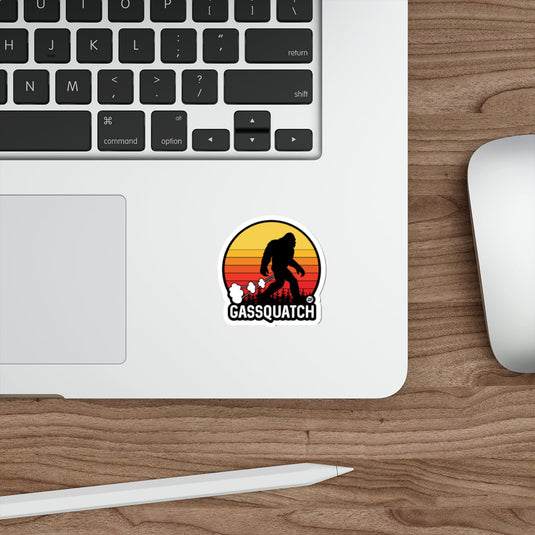 Funny Gassquatch Sasquatch Laptop Sticker Product