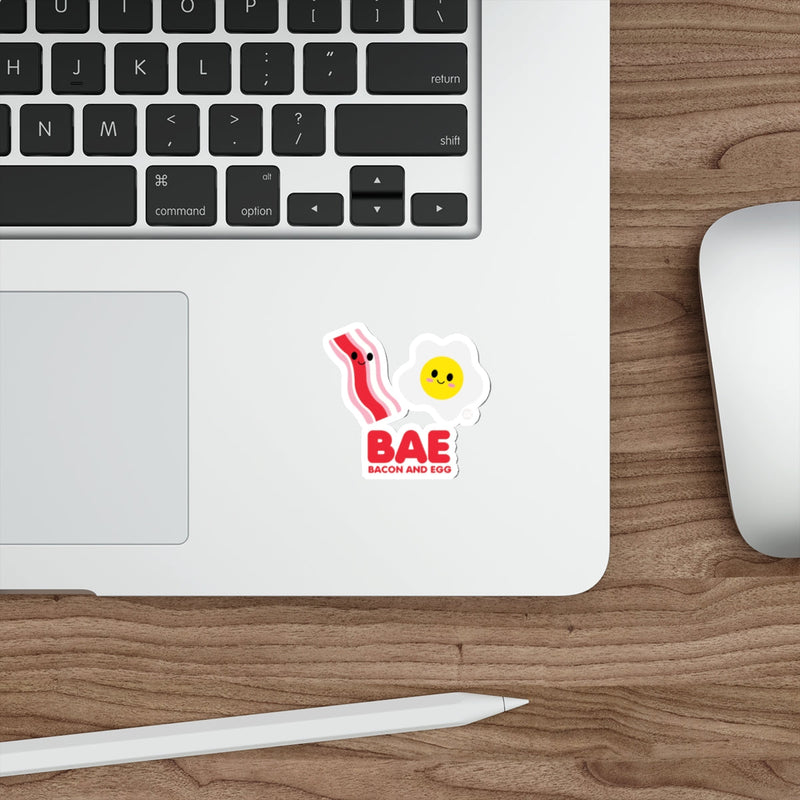 Load image into Gallery viewer, Cute Bacon and Egg BAE Sticker for Laptops Tumblers
