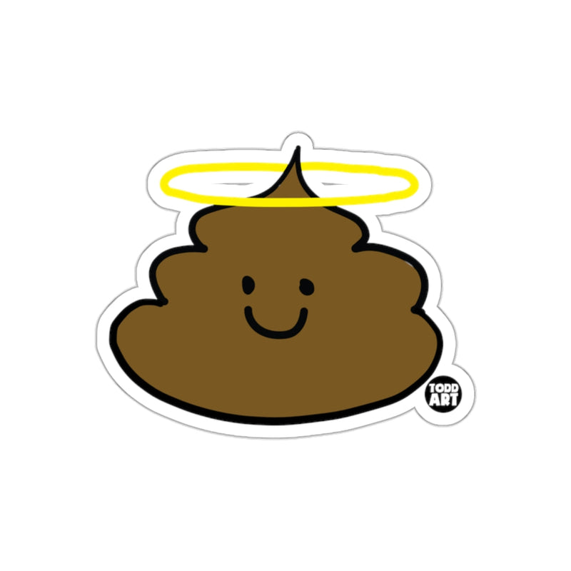 Load image into Gallery viewer, Heavenly Poop With Halo Unique Design Funny sticker
