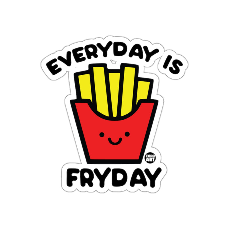 Load image into Gallery viewer, Everyday is Fryday Fun French Fry Sticker Product
