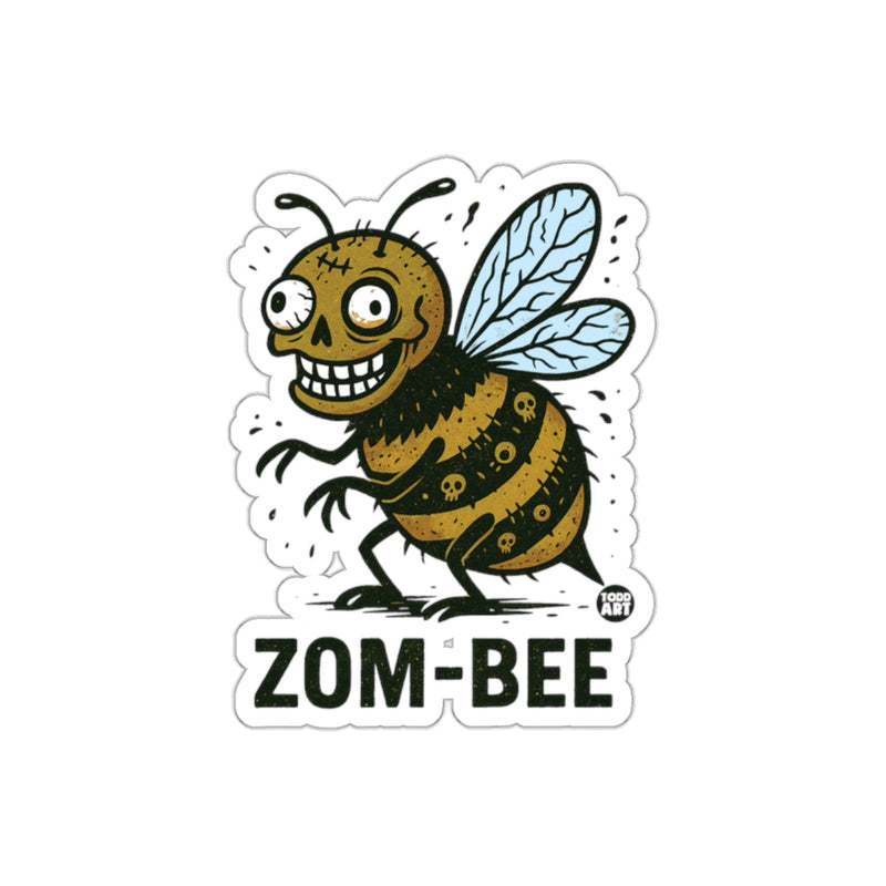 Load image into Gallery viewer, Zom-Bee Hilarious Cartoon Sticker Design for Fun
