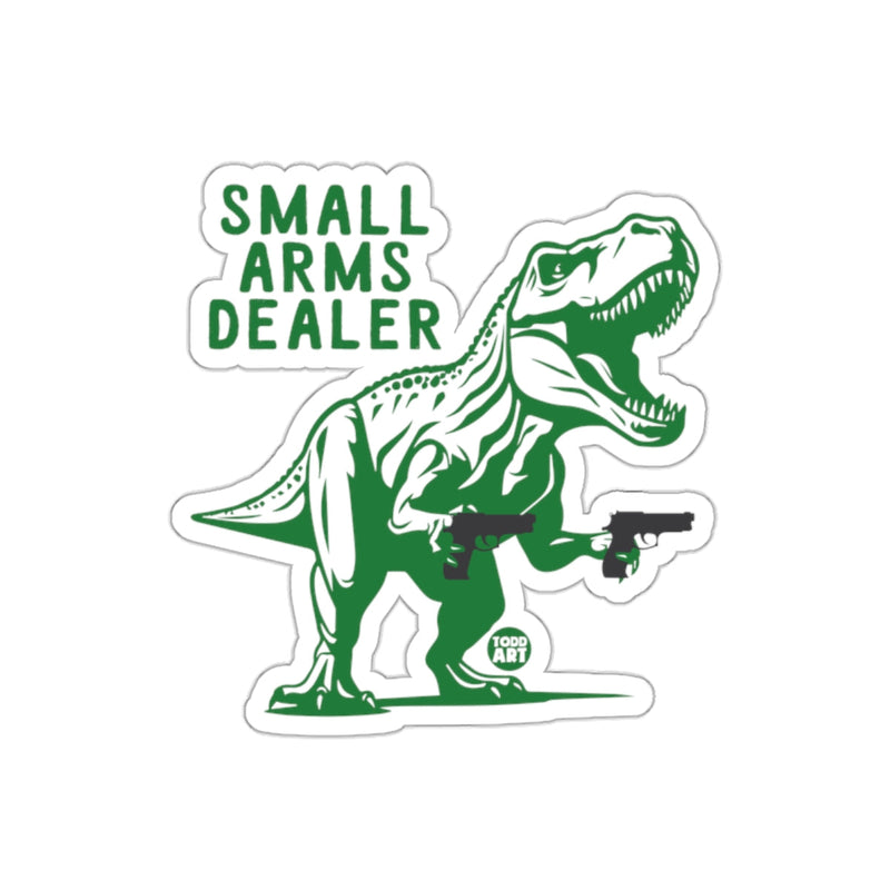 Load image into Gallery viewer, Small Arms Dealer Dinosaur Graphic Sticker
