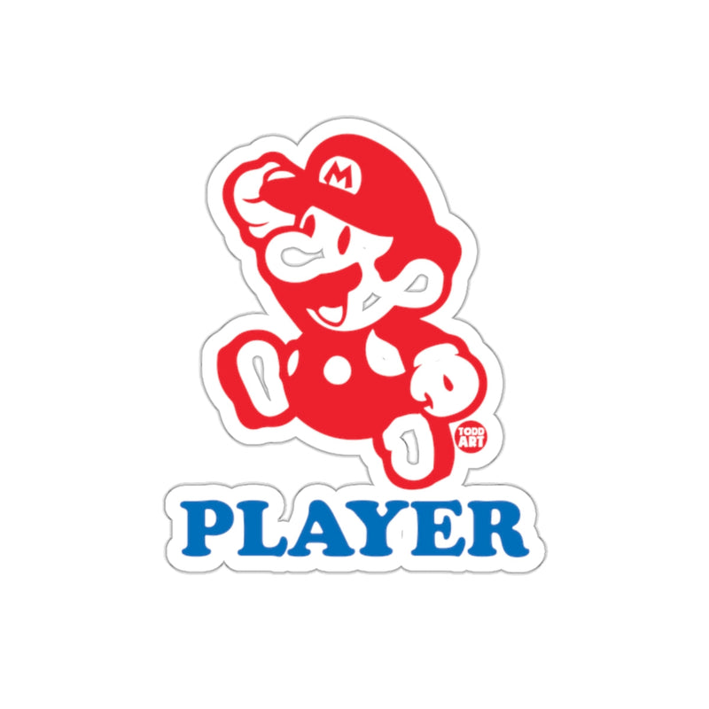 Load image into Gallery viewer, Red Mario Player Video Game Inspired Graphic Art sticker
