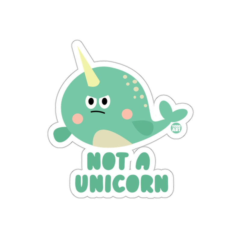 Load image into Gallery viewer, Not A Unicorn Funny Narwhal Sticker for All Ages
