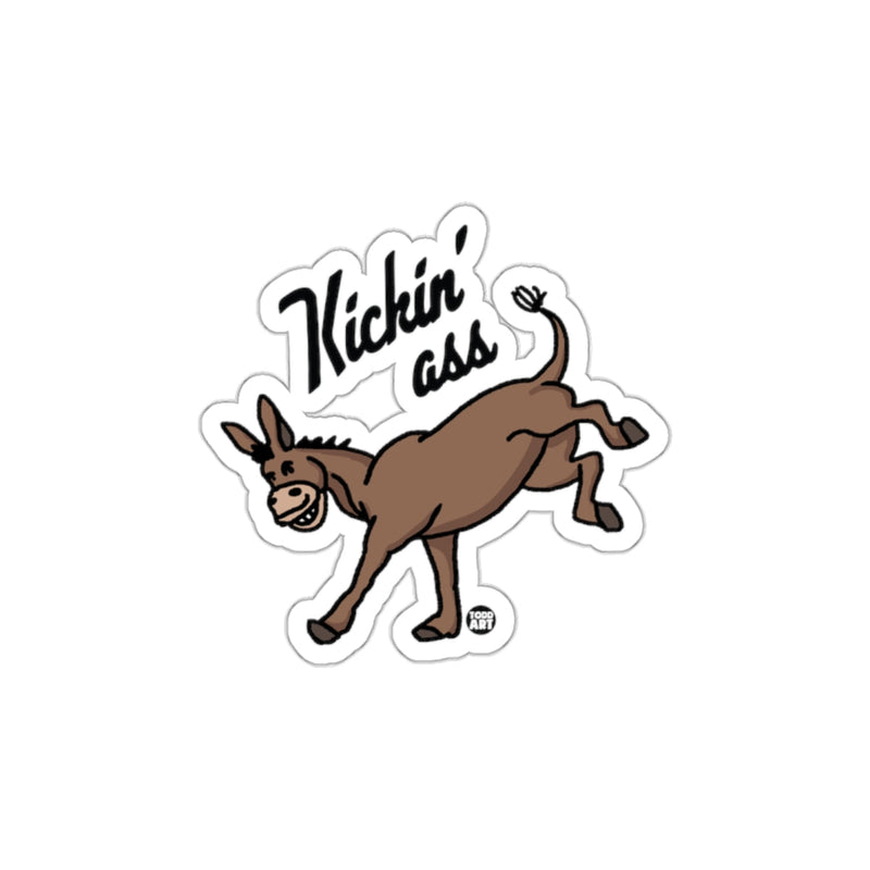 Load image into Gallery viewer, Kickin' Ass Donkey with Fun Design Sticker
