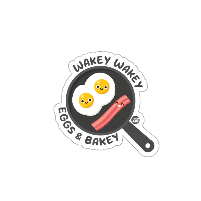 Load image into Gallery viewer, Wakey Wakey Eggs and Bakey Sticker Fun Design
