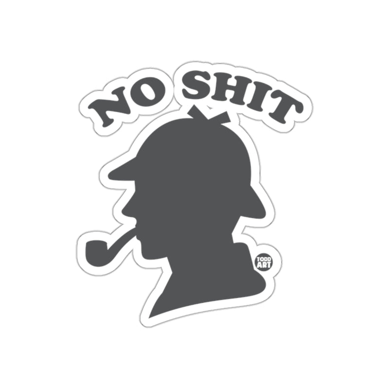 Load image into Gallery viewer, NO SHIT Sherlock Holmes Pipe Sticker Decal

