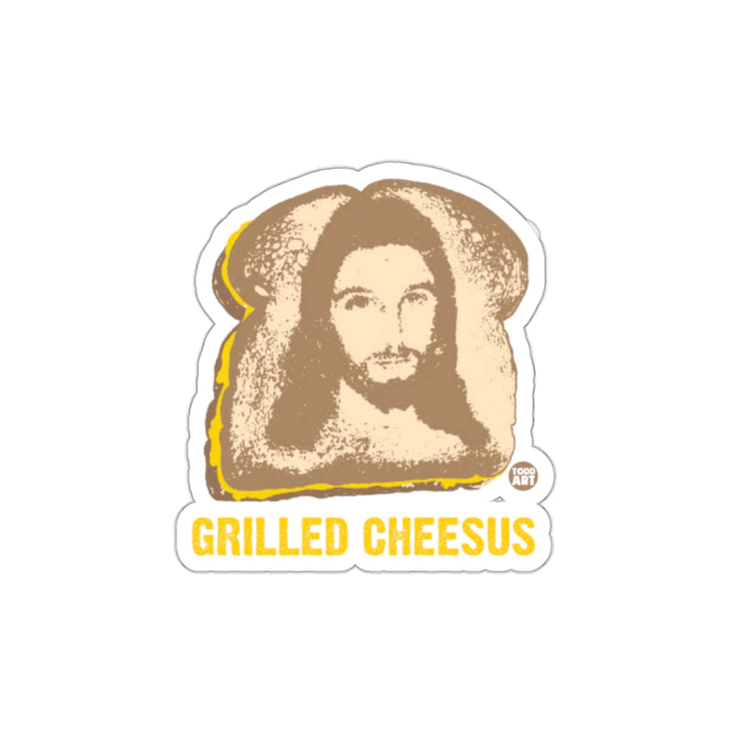 Load image into Gallery viewer, Grilled Cheesus Funny Sandwich Design Sticker Retro Style
