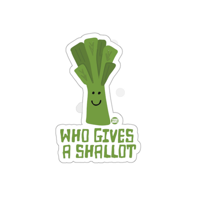Load image into Gallery viewer, Who Gives a Shallot Cute Leek Character Sticker Fun
