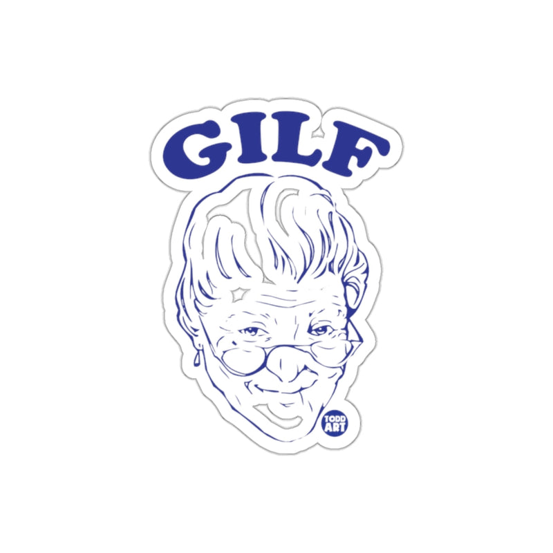 Load image into Gallery viewer, Funny GILF Grandma Caricature Sticker Design
