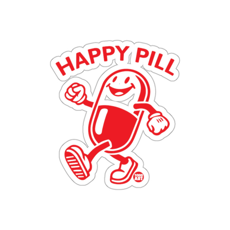 Load image into Gallery viewer, Happy Pill Walking Cartoon Sticker by Todd Art
