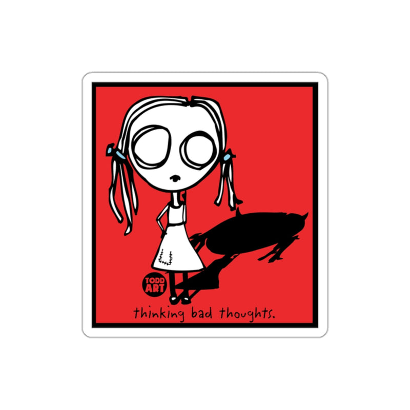 Load image into Gallery viewer, Thinking Bad Thoughts Cartoon Character Poster
