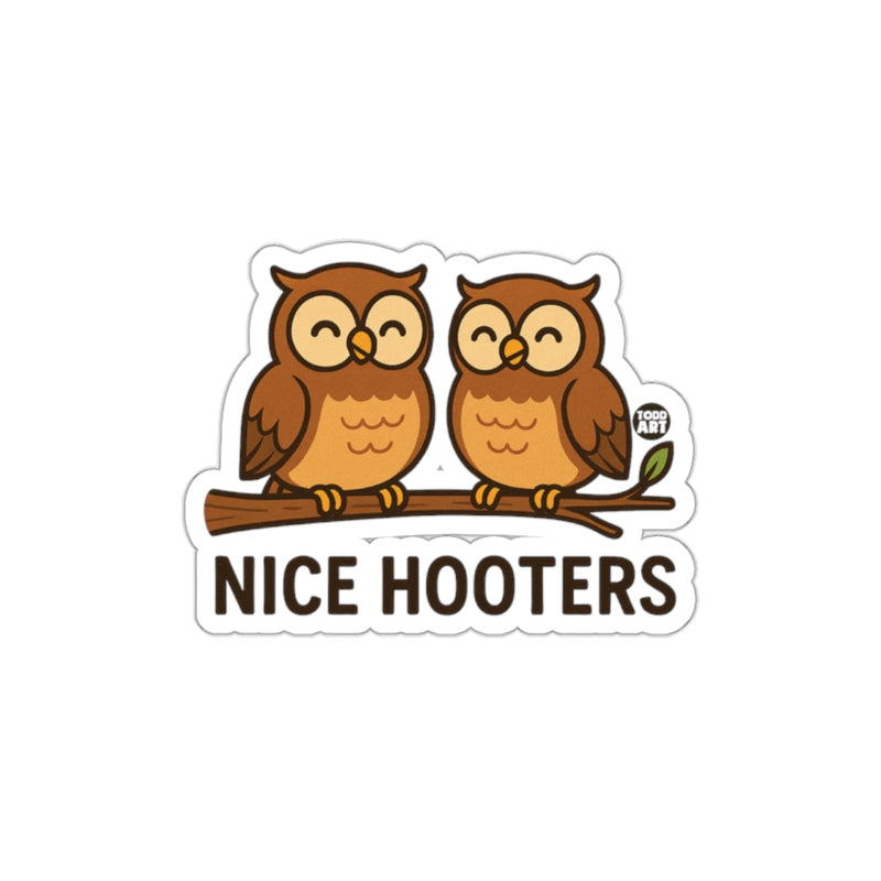Load image into Gallery viewer, Nice Hooters Cute Cartoon Owls on Branch Image sticker

