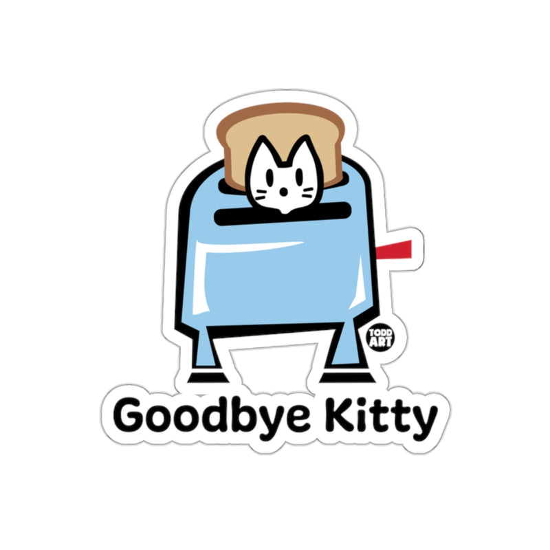 Load image into Gallery viewer, Goodbye Kitty Toaster Sticker Design for Fun Decor
