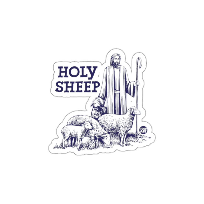 Load image into Gallery viewer, Holy Sheep Sticker Featuring Shepherd and Sheep Design
