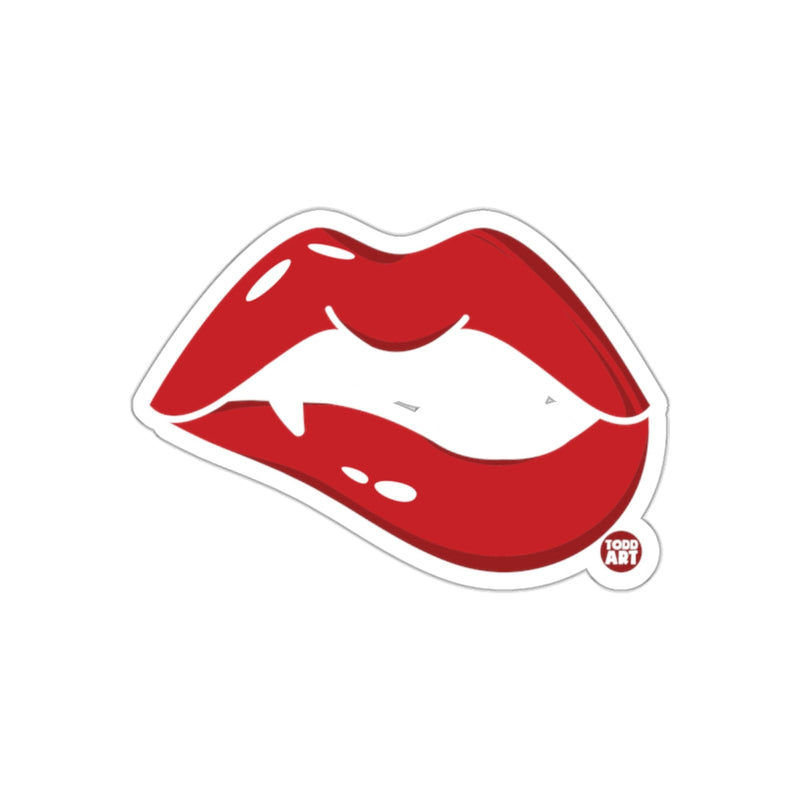 Load image into Gallery viewer, Todd Art Red Lips Sticker Graphic Design

