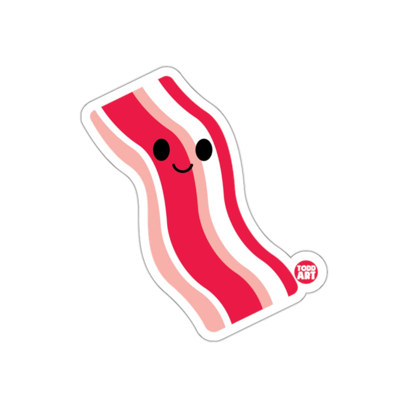 Load image into Gallery viewer, Cute Happy Bacon with Smiling Face Sticker Product
