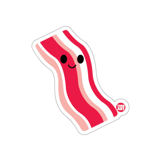 Cute Happy Bacon with Smiling Face Sticker Product