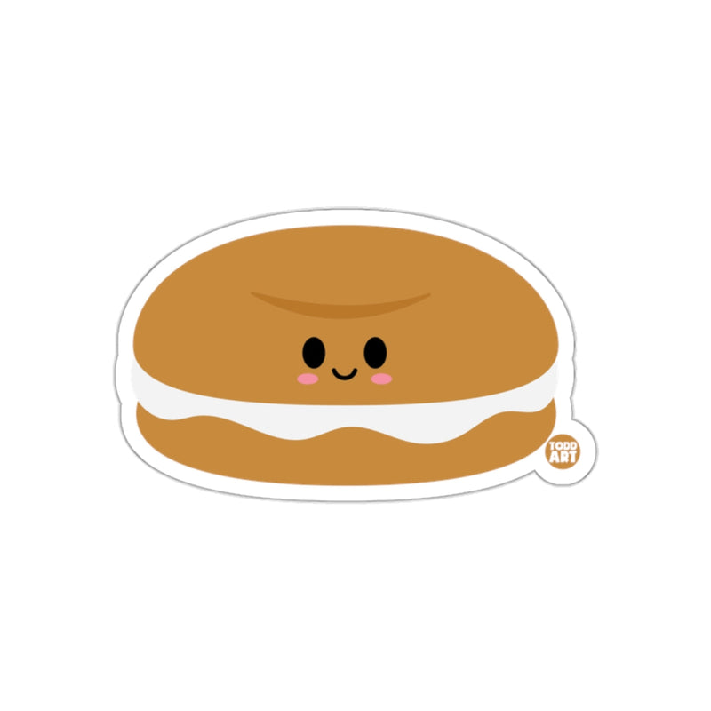Load image into Gallery viewer, Smiling Sandwich Cartoon Character Sticker Product
