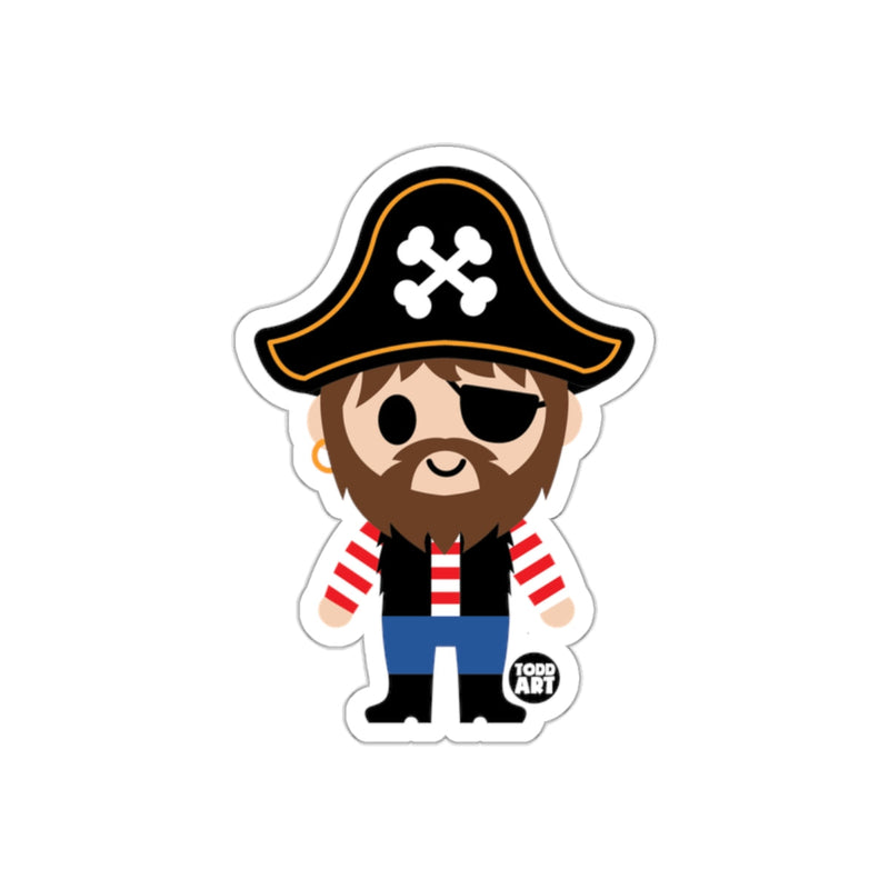 Load image into Gallery viewer, Cute Cartoon Pirate Character Sticker for Kids Fun
