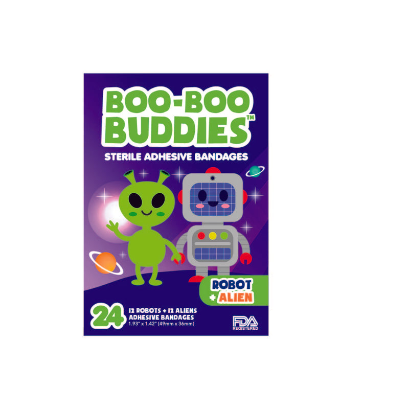 Load image into Gallery viewer, Boo-Boo Buddies Robot and Alien Bandages
