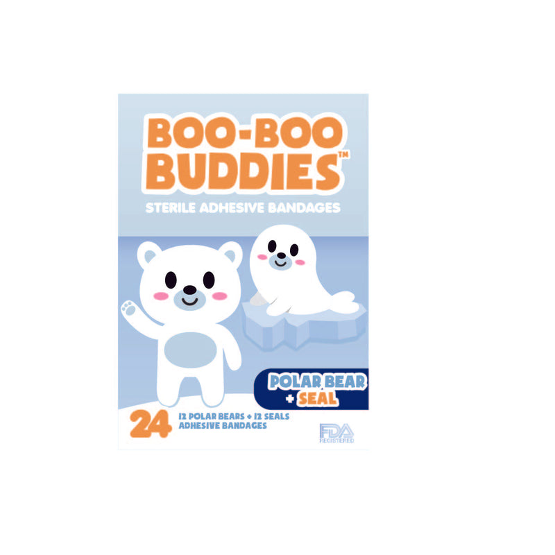 Load image into Gallery viewer, Boo-Boo Buddies Polar Bear and Seal Bandages
