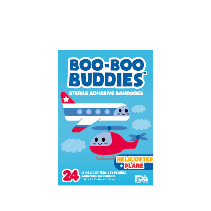 Load image into Gallery viewer, Boo-Boo Buddies Helicopter and Plane Bandages
