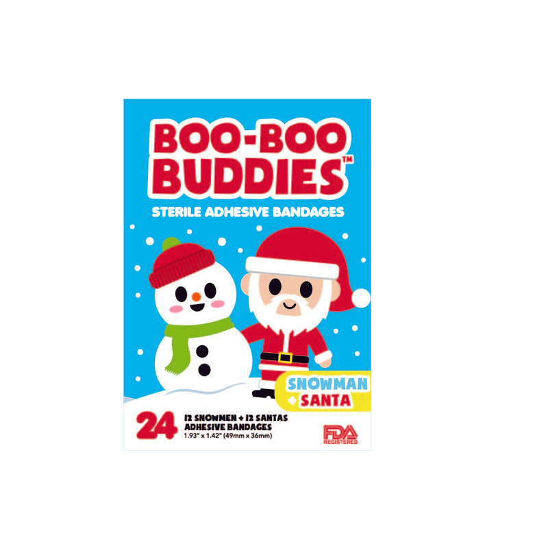 Load image into Gallery viewer, Boo-Boo Buddies Snowman and Santa Bandages
