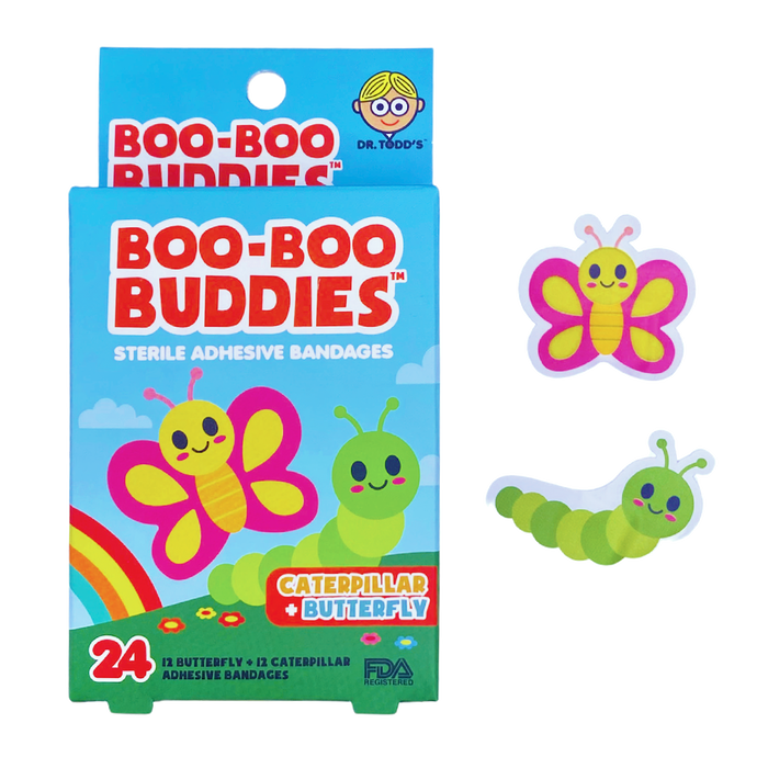 Boo Boo Buddies Bandages - Caterpillar and Butterfly