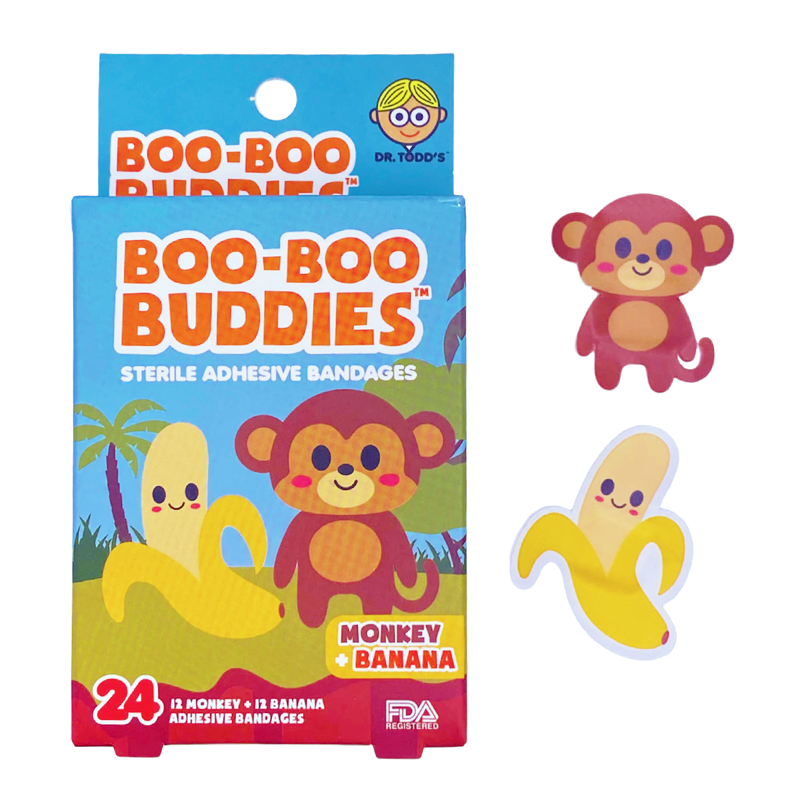 🐒🍌 MONKEY & BANANA Boo Boo Buddies Bandages – The Pop Factory