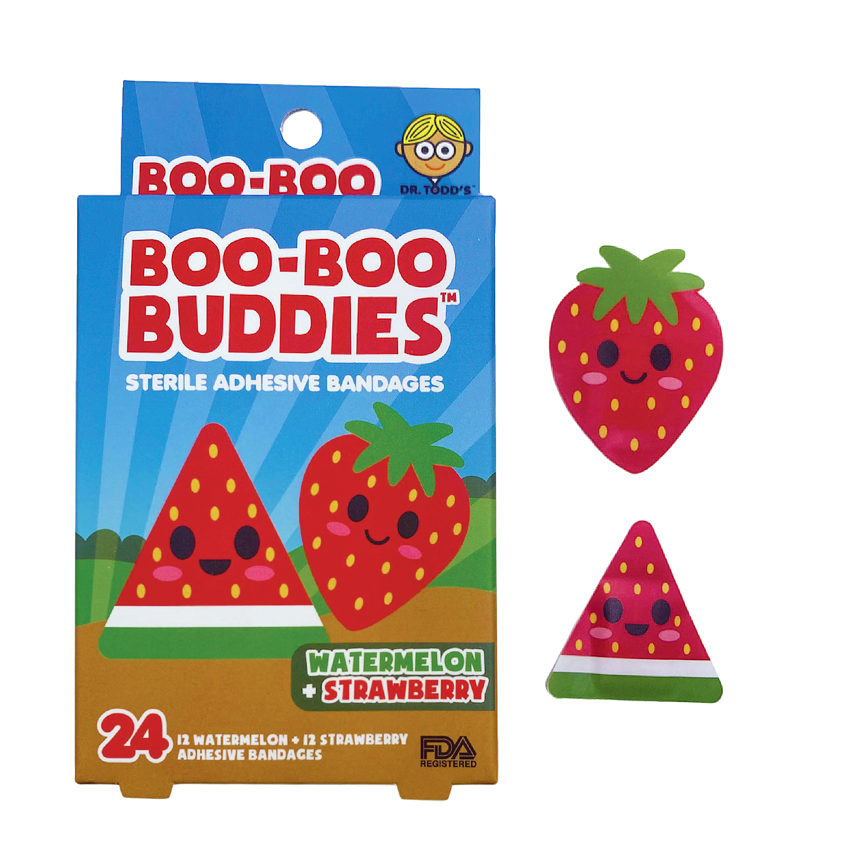 🍓🍉 STRAWBERRY & WATERMELON Boo Boo Buddies Bandages – The Pop Factory
