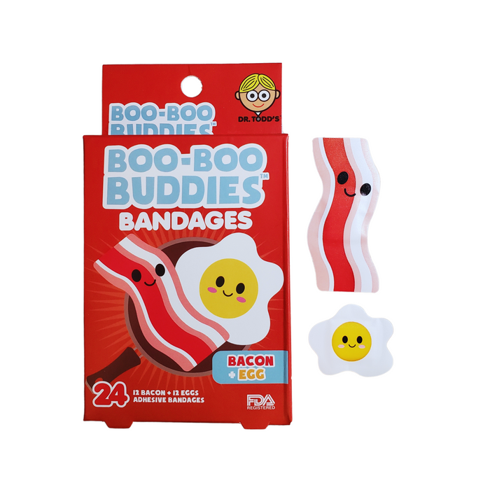 Boo-Boo Buddies Bacon and Egg Bandages