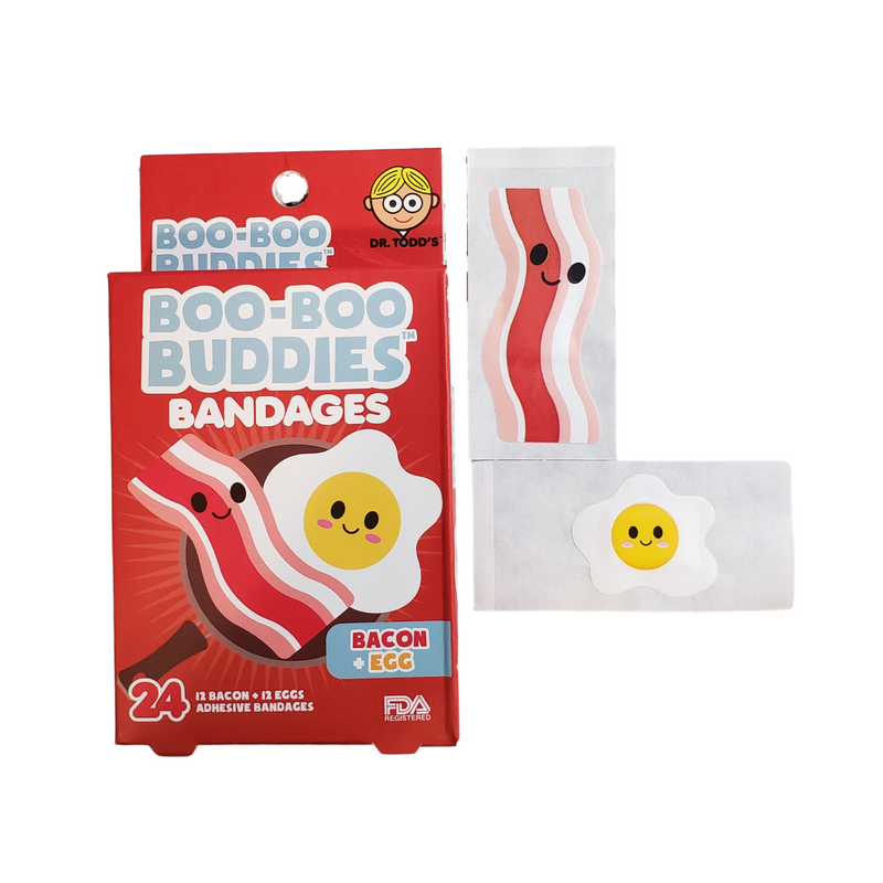 Load image into Gallery viewer, Boo-Boo Buddies Bacon and Egg Bandages
