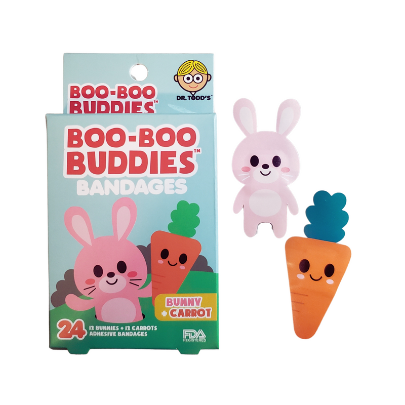 Load image into Gallery viewer, Boo-Boo Buddies Bunny and Carrot Bandages
