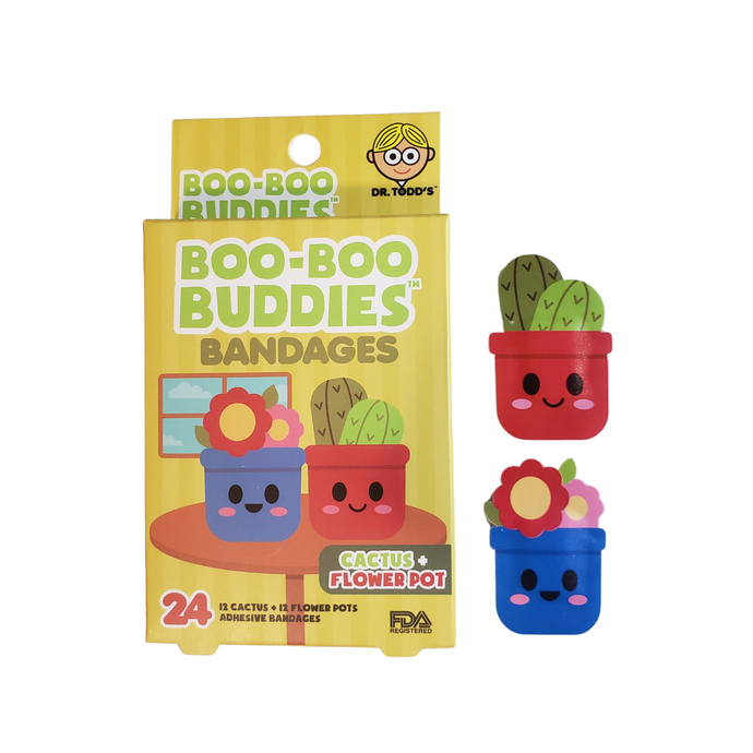 Boo-Boo Buddies Cactus and Flower Pot Bandages