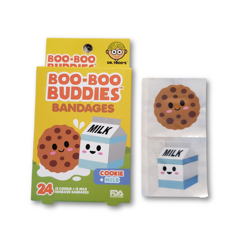 Load image into Gallery viewer, Boo-Boo Buddies Cookie and Milk Bandages
