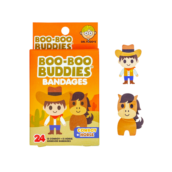 Boo Boo Buddies Cowboy and Horse Bandages