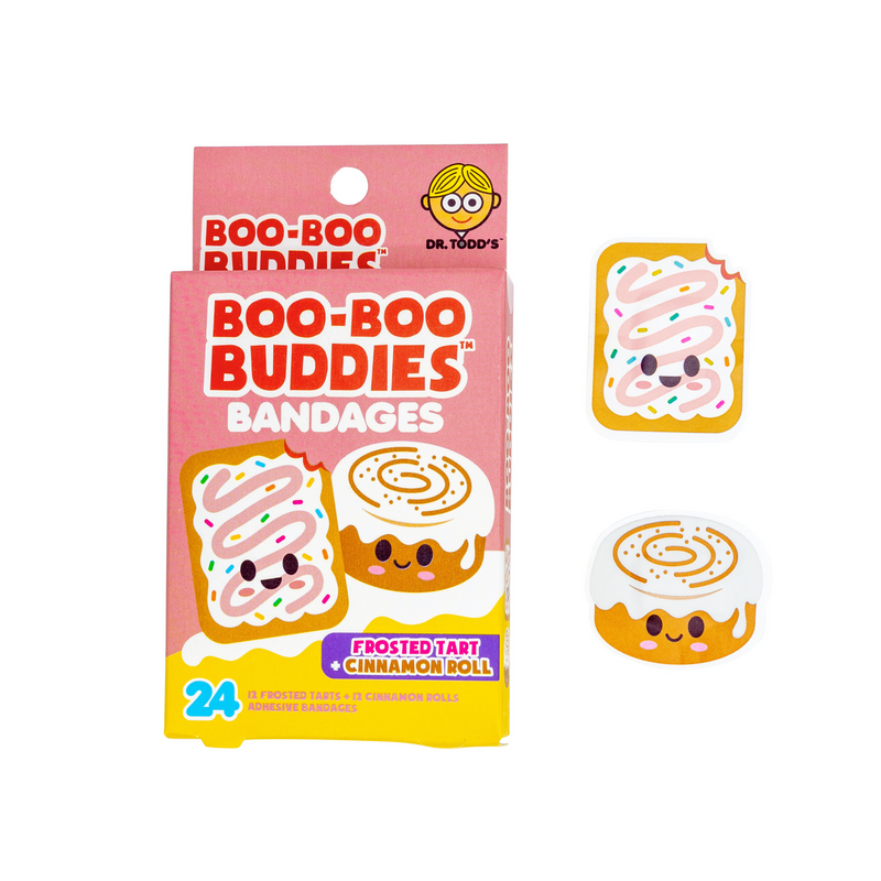 Load image into Gallery viewer, Boo Boo Buddies Frosted Tart and Cinnamon Roll Bandages
