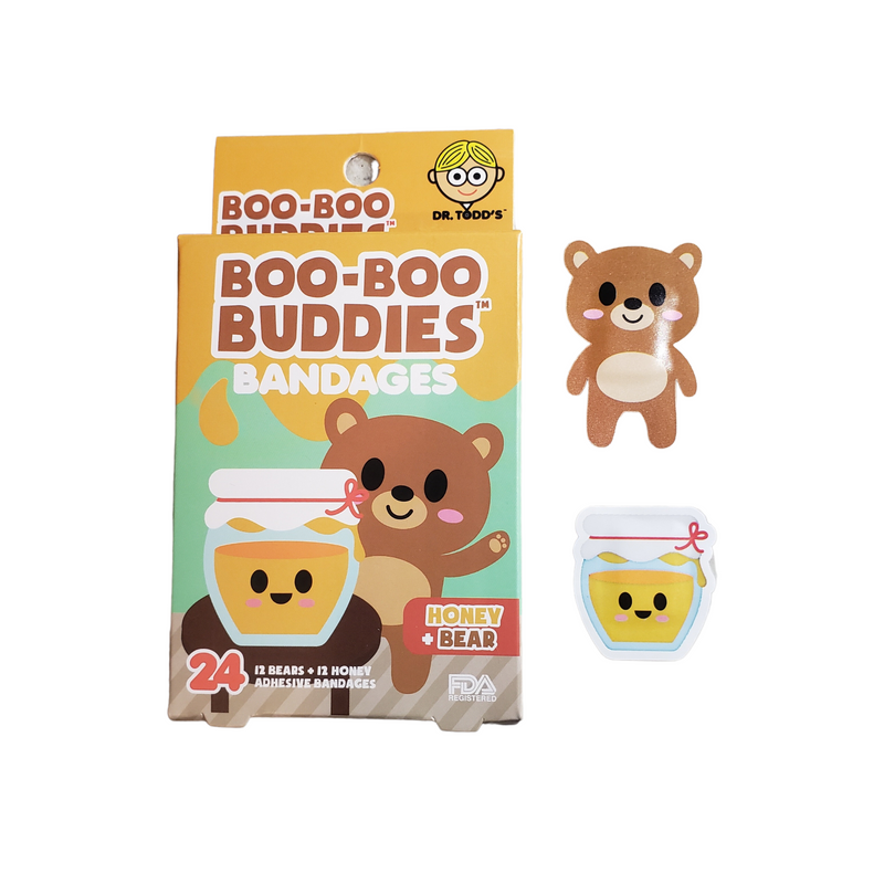 Load image into Gallery viewer, Boo-Boo Buddies Honey and Bear Bandges
