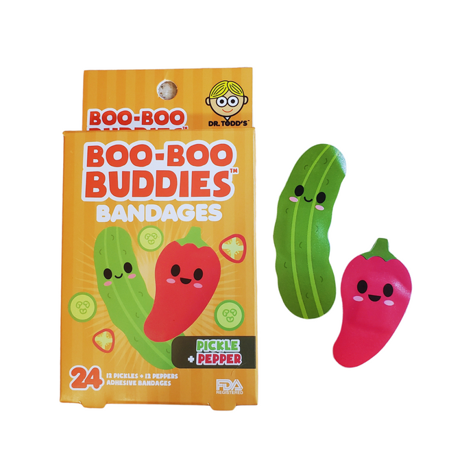 Boo-Boo Buddies Pickle and Pepper Bandages