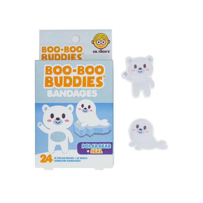 Boo Boo Buddies Polar Bear and Seal Bandages