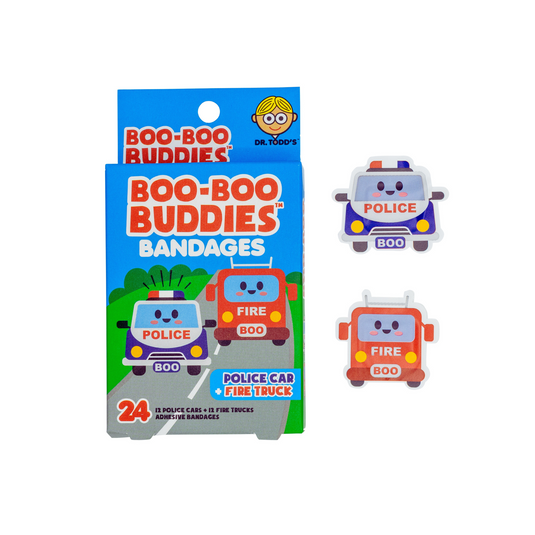 Boo Boo Buddies Police Car and Fire Truck Bandages