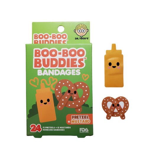 Boo-Boo Buddies Pretzel and Mustard Bandages