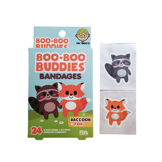 Boo-Boo Buddies Racoon and Fox Bandages