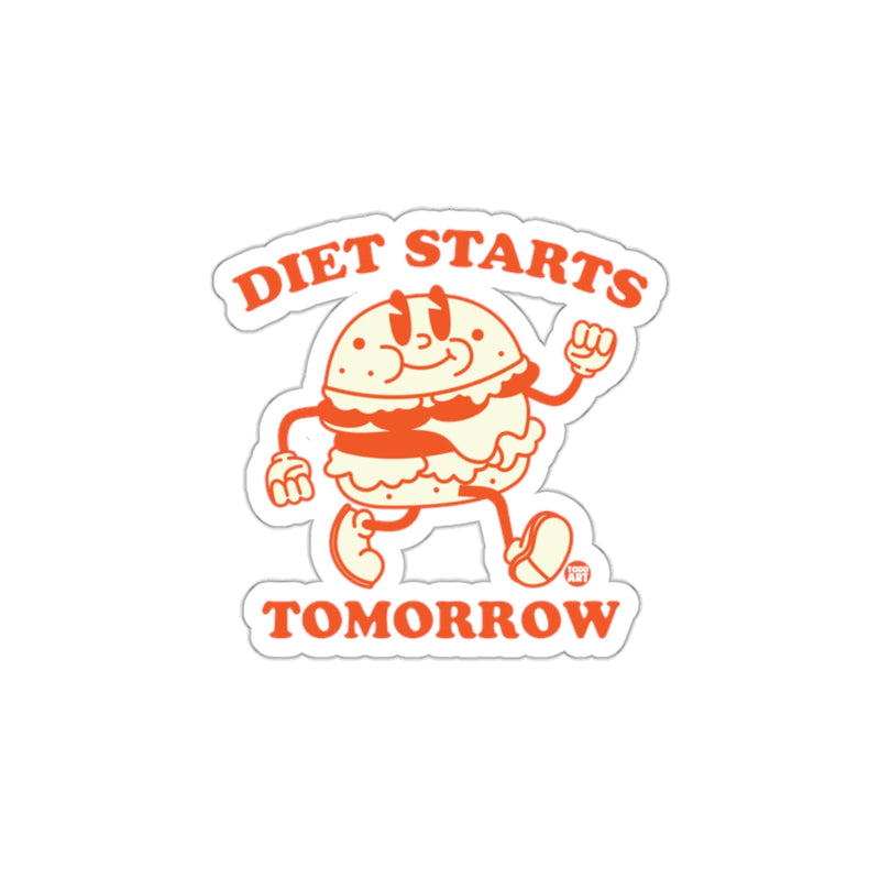 Load image into Gallery viewer, Diet Starts Tomorrow Sticker
