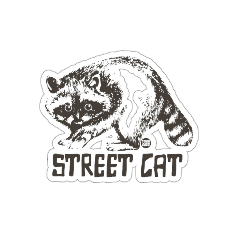 Load image into Gallery viewer, Raccoon Street Cat Todd Art Design Unique sticker
